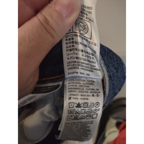 Levi's 505 Straight Leg Denim Jeans Mens Size 40x34 Measures 40x32.5 - Picture 7 of 7